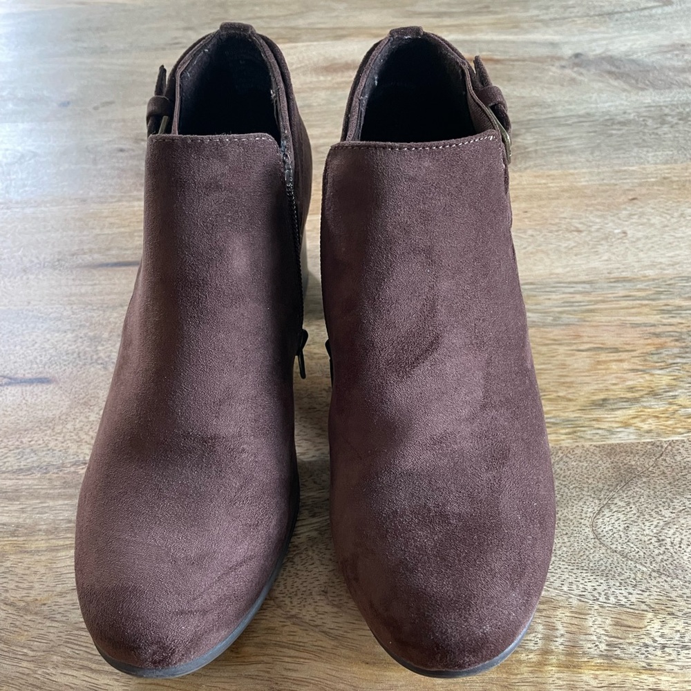 Brown Suede Women’s Booties